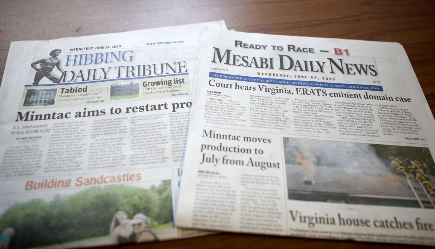 Mesabi Daily News Hibbing Daily Tribune To Merge July 8 Keep Six Day Print Schedule Free Press Mesabitribune Com