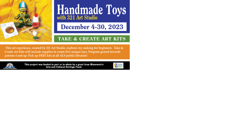 Handmade toy take and create art kits available at local libraries - Vimarsana News