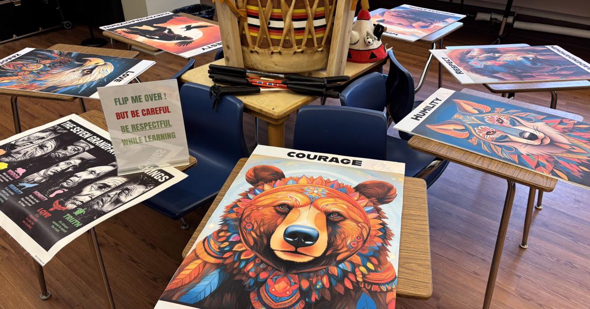 Native Display Creative Example Interactive display set up for Native American Heritage Month | Local ...