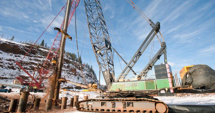 Bridge foundation forming on Highway 53 | Local | mesabitribune.com