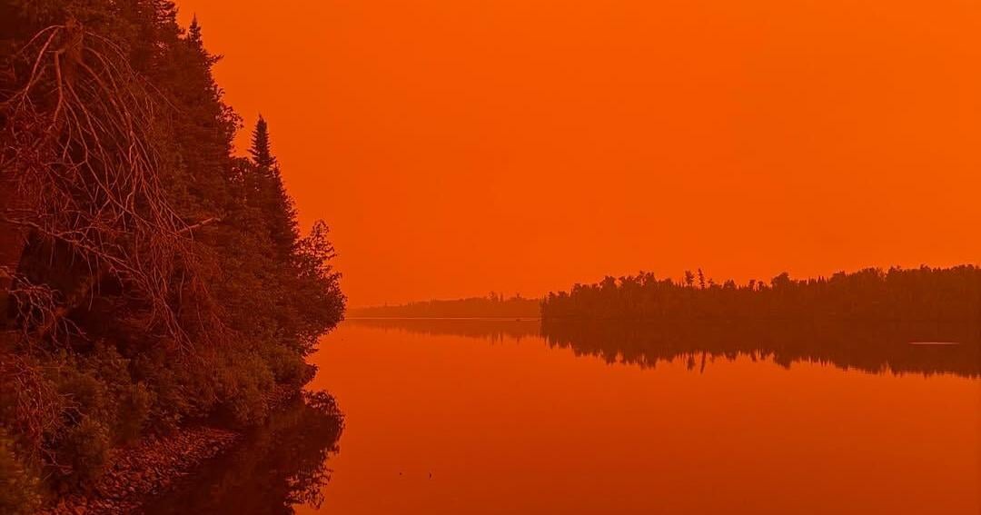 Brief break from wildfire smoke possible today