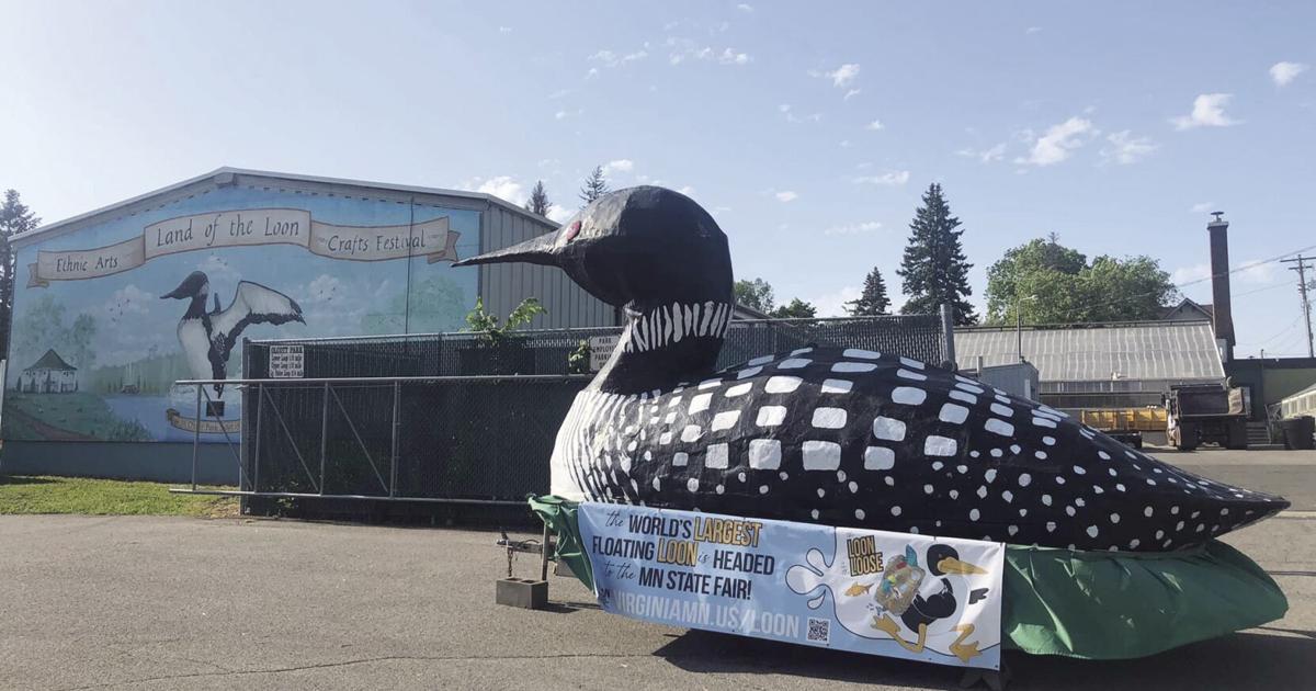 Large Inflatable Loon ‘World’s Largest Floating Loon’ heading south | Local | mesabitribune.com
