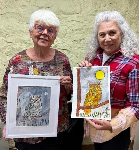 Wine and Watercolor painting class set Thursday