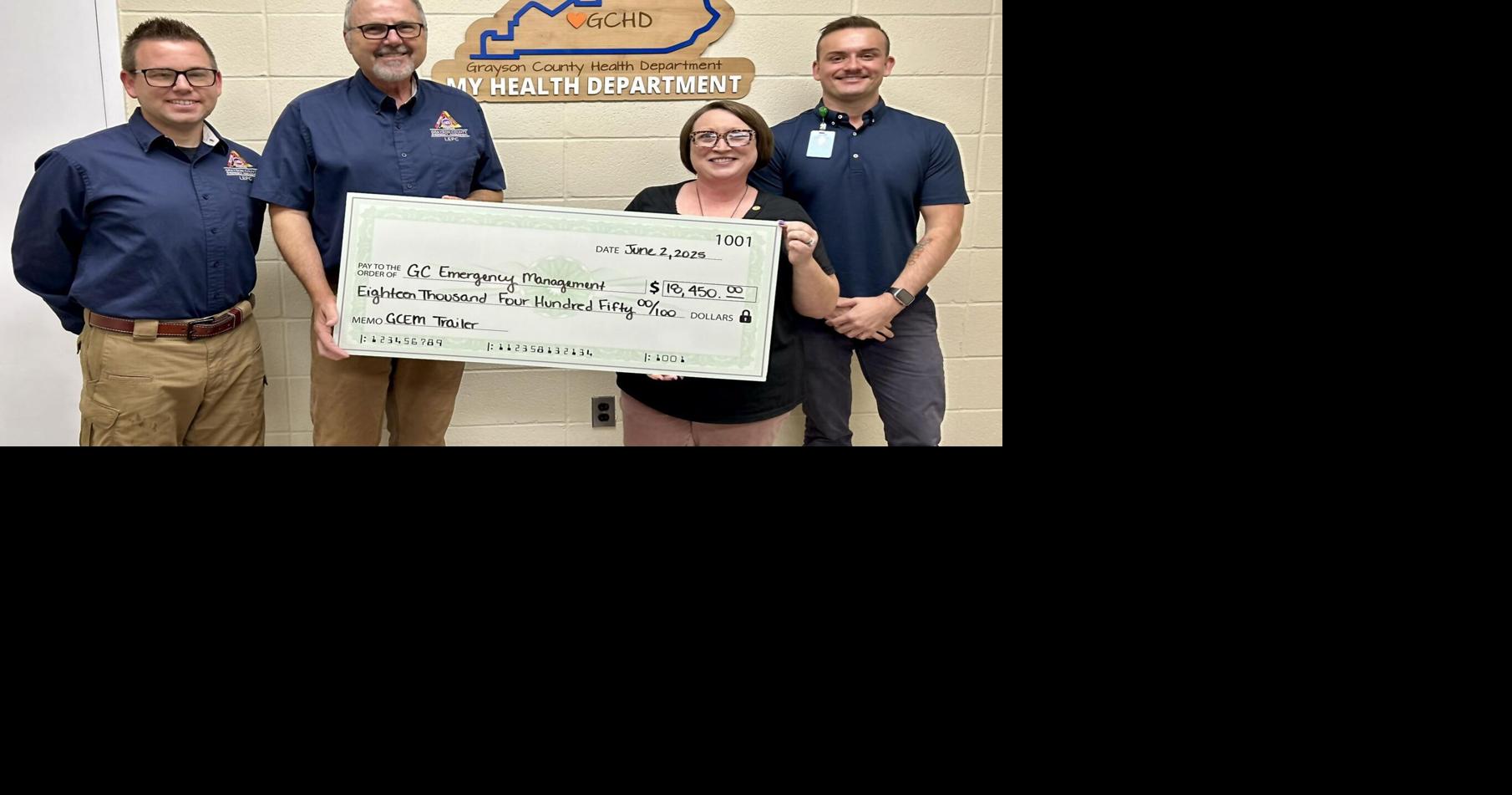 GCHD donates to Community Response Trailer project | News | messenger ...
