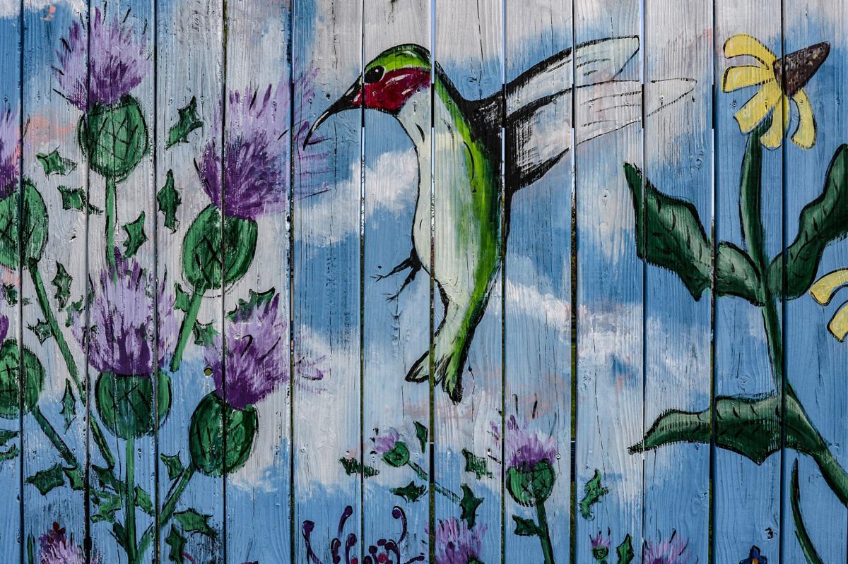 Backyard Brushwork Whitesville Artist Paints Mural As Reminder Of