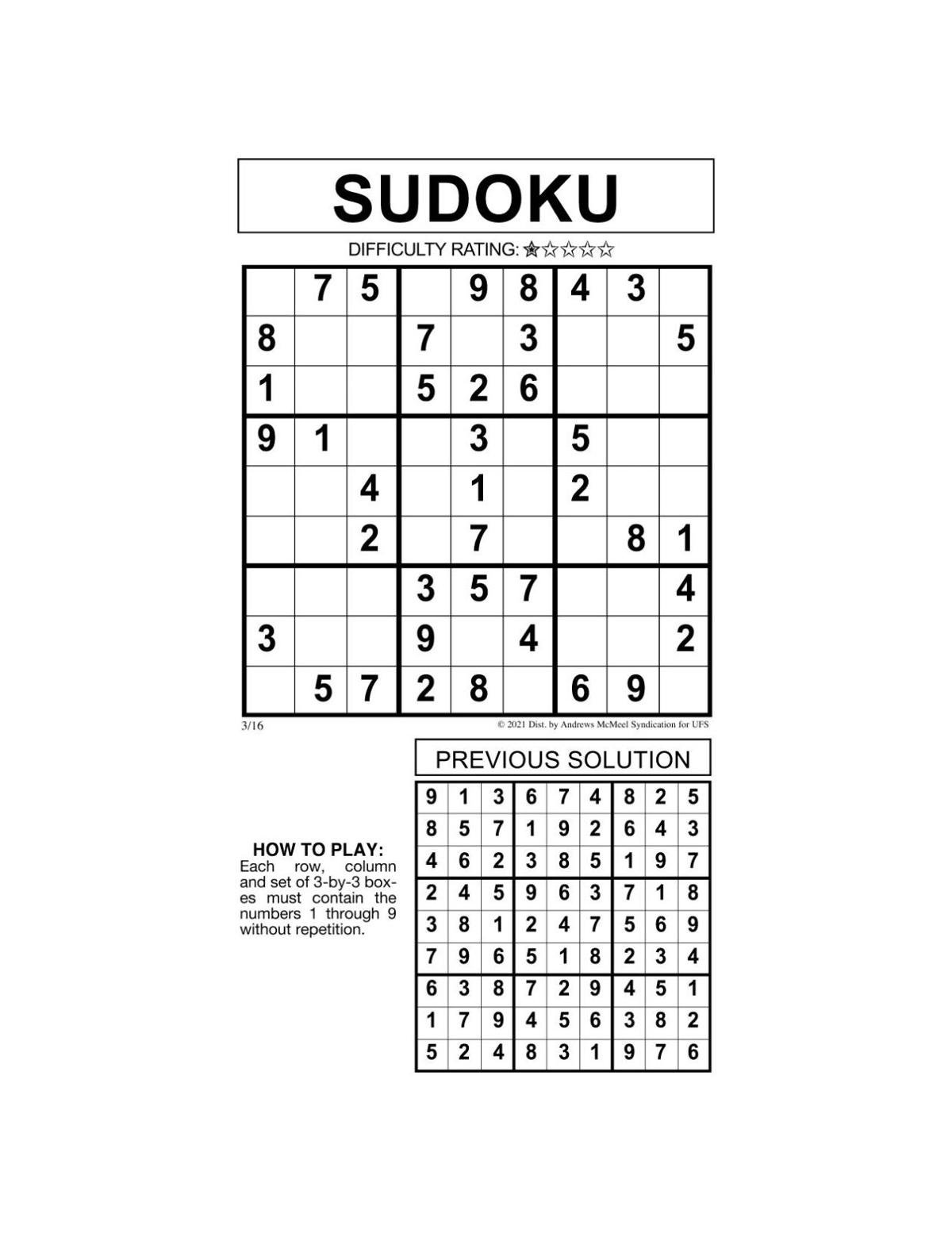 sudoku by mcmeel 3 16 messenger inquirer com