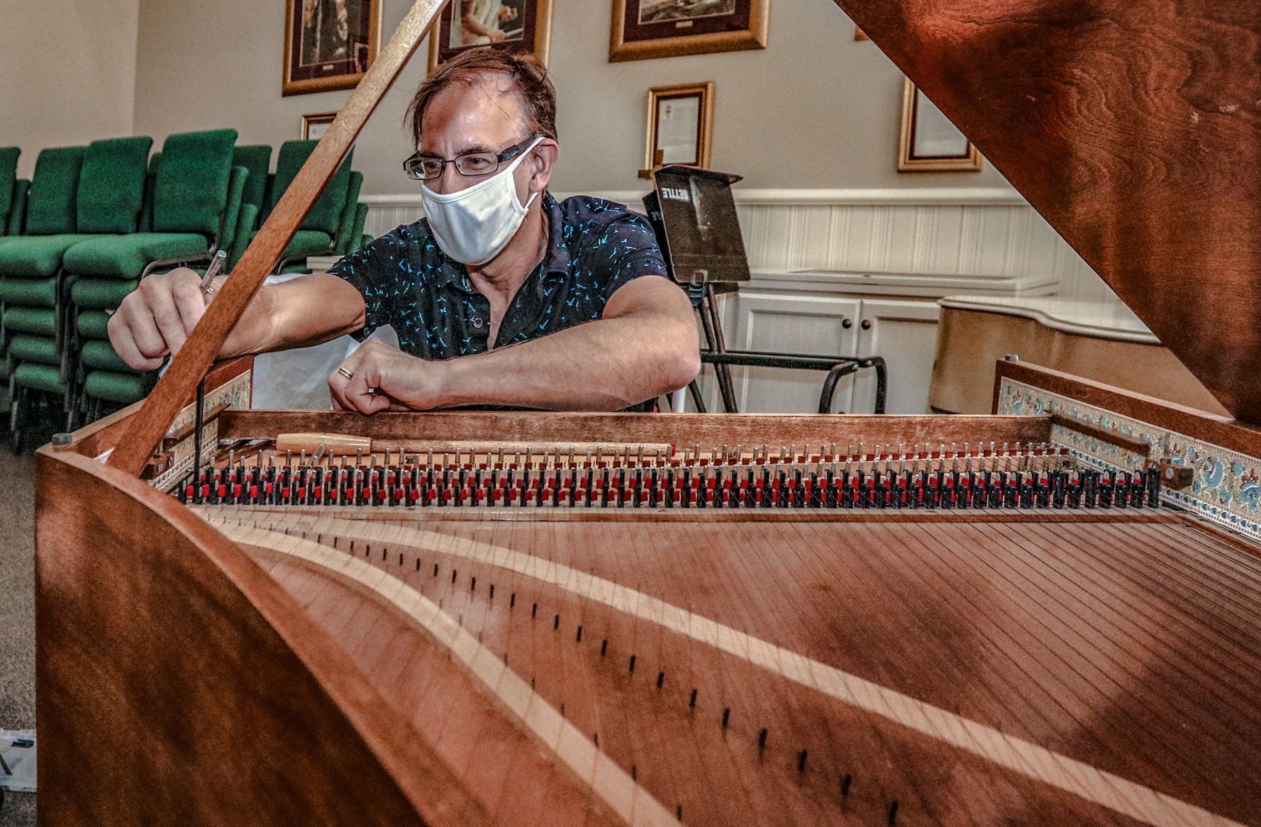 A key instrument Settle Memorial harpsichord receives makeover in