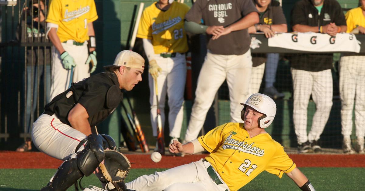 Caleb Ricardo Baseball Big hits help Catholic top OHS for 9th baseball crown | Sports ...