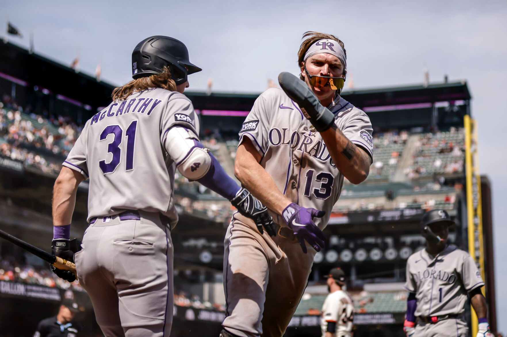 Amador and Sullivan hit 3-run HRs to help Rockies beat Giants 13-7