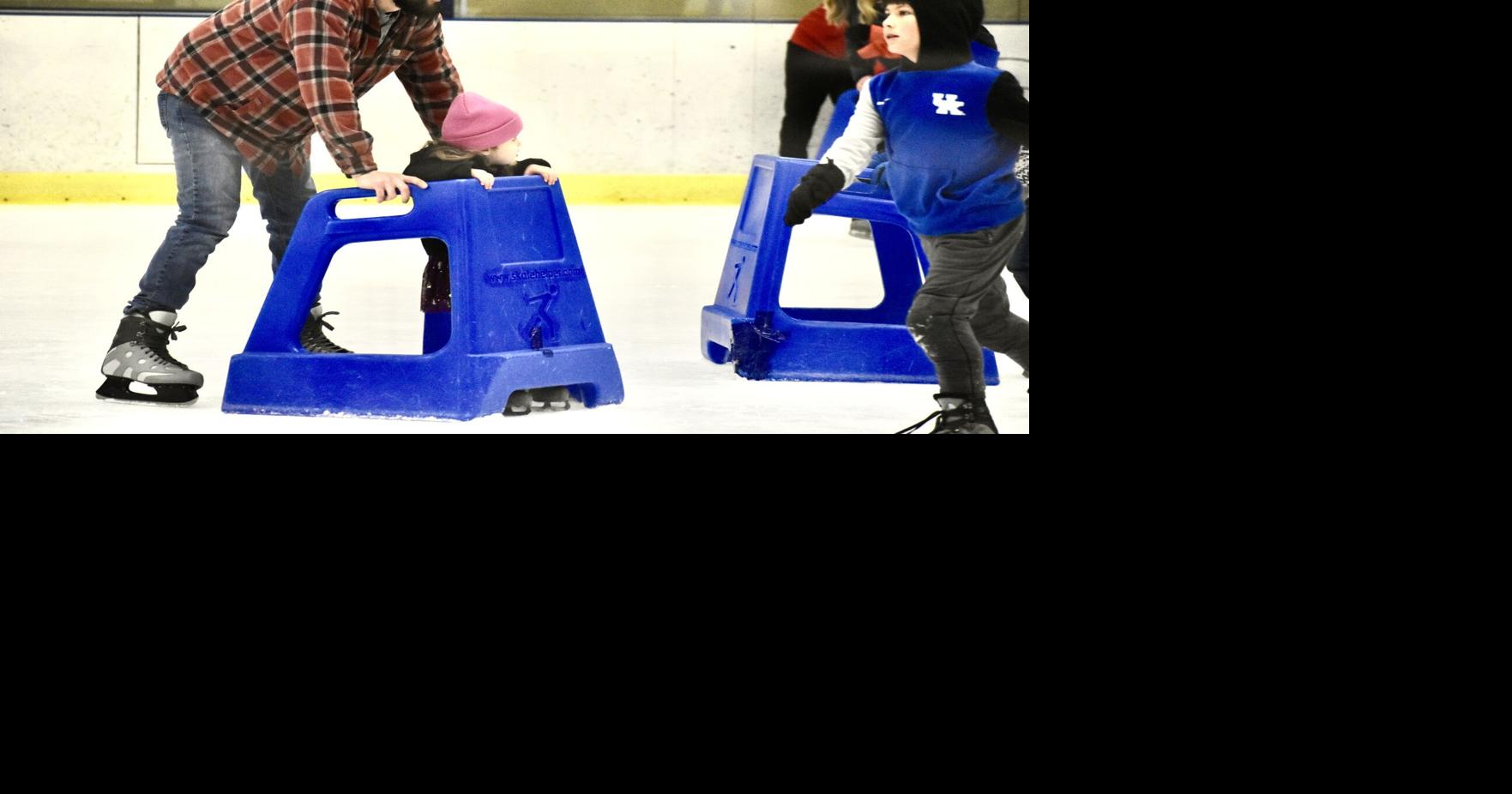 Skating in the new year: Families kick off 2024 at Edge Ice Center