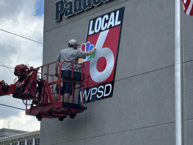 Wspd WPSD sign installed downtown, final newscast in old studio set for June ...