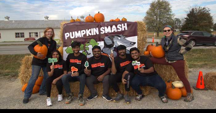 SIU’s pumpkin smash helps keep  jack-o'-lanterns out of landfills