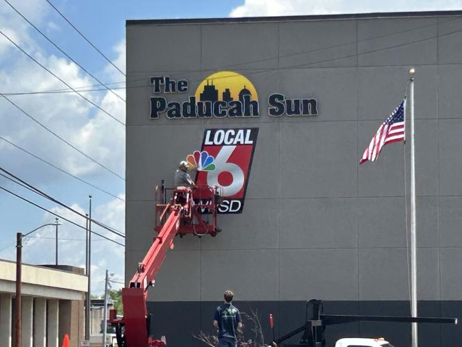 Wspd WPSD sign installed downtown, final newscast in old studio set for June ...