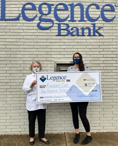 Legence donates to Kiwanis