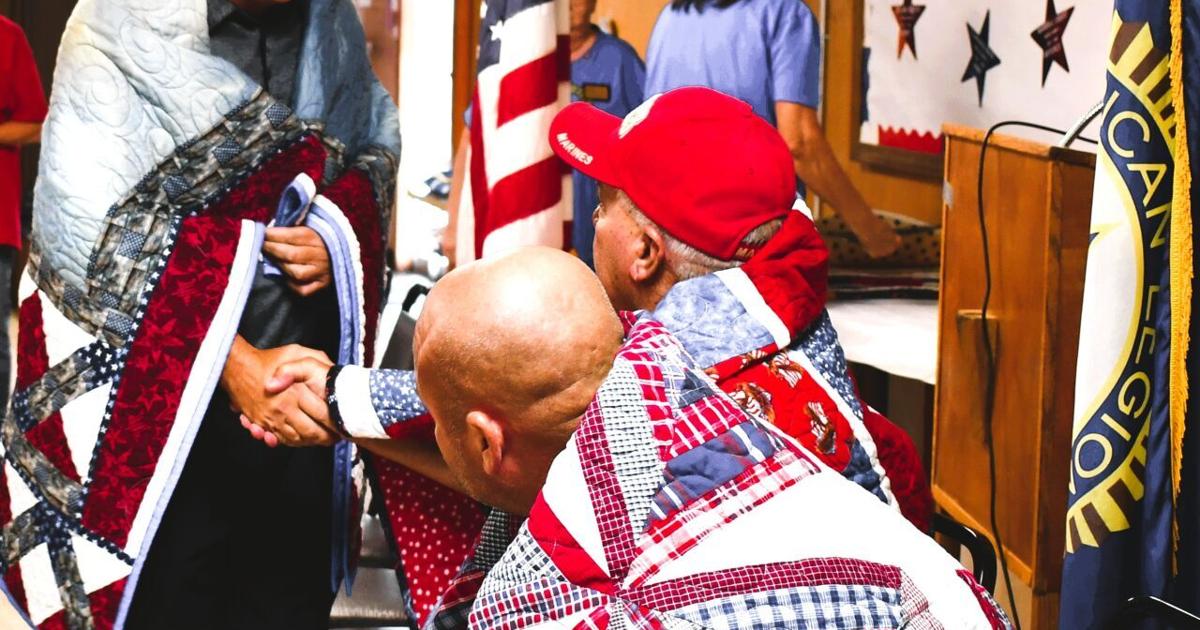 ‘It’s our way of saying thank you, welcome home’: 12 area veterans honored for their service during Quilt of Valor presentation