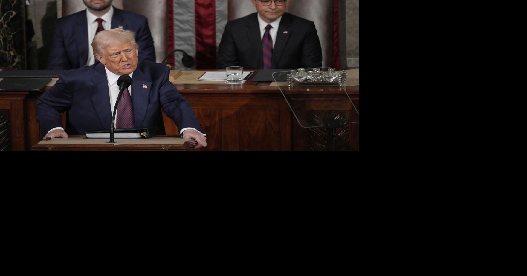 Trump promises to keep up 'swift and unrelenting action' in speech to ...
