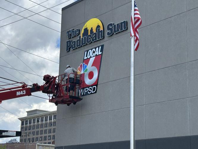 Wspd WPSD sign installed downtown, final newscast in old studio set for June ...