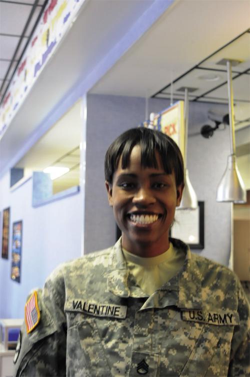 Staff Sgt Tamika Valentine HHC 7th Sust Bde Commentary