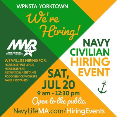 Morale, Welfare & Recreation Department to hold Navy Civilian Hiring ...