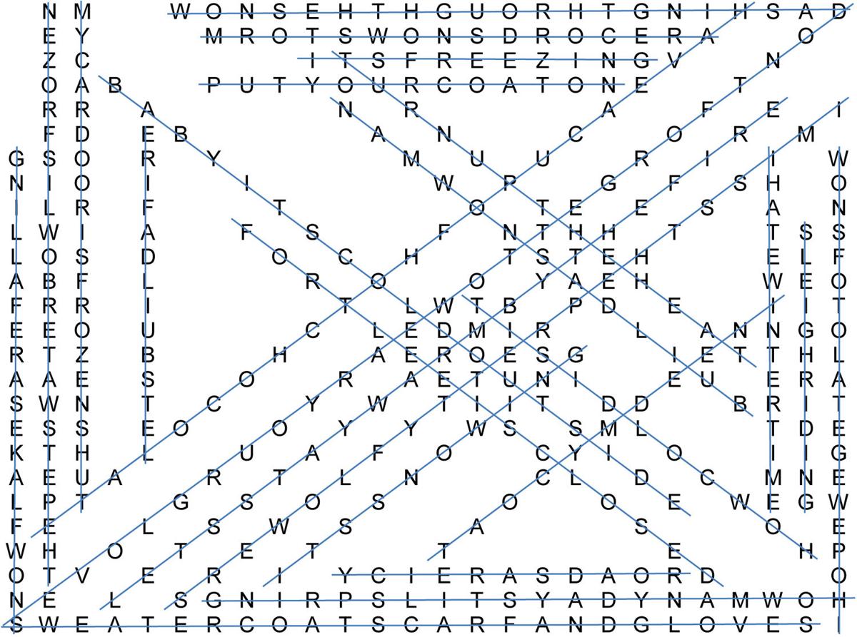 Word Search Answers For Winter Phrases Fort Lee Traveller Militarynews Com