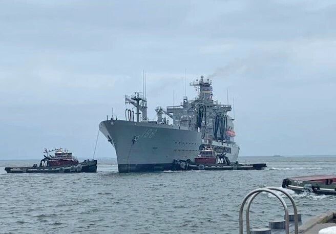 Fleet replenishment oiler returns to Norfolk from 4-month deployment in ...