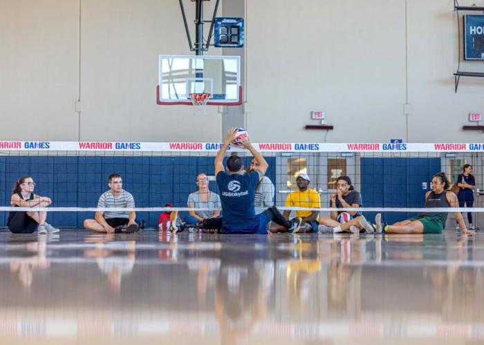 Team Navy Warriors participate in Adaptive Sports Camp at JBPHH