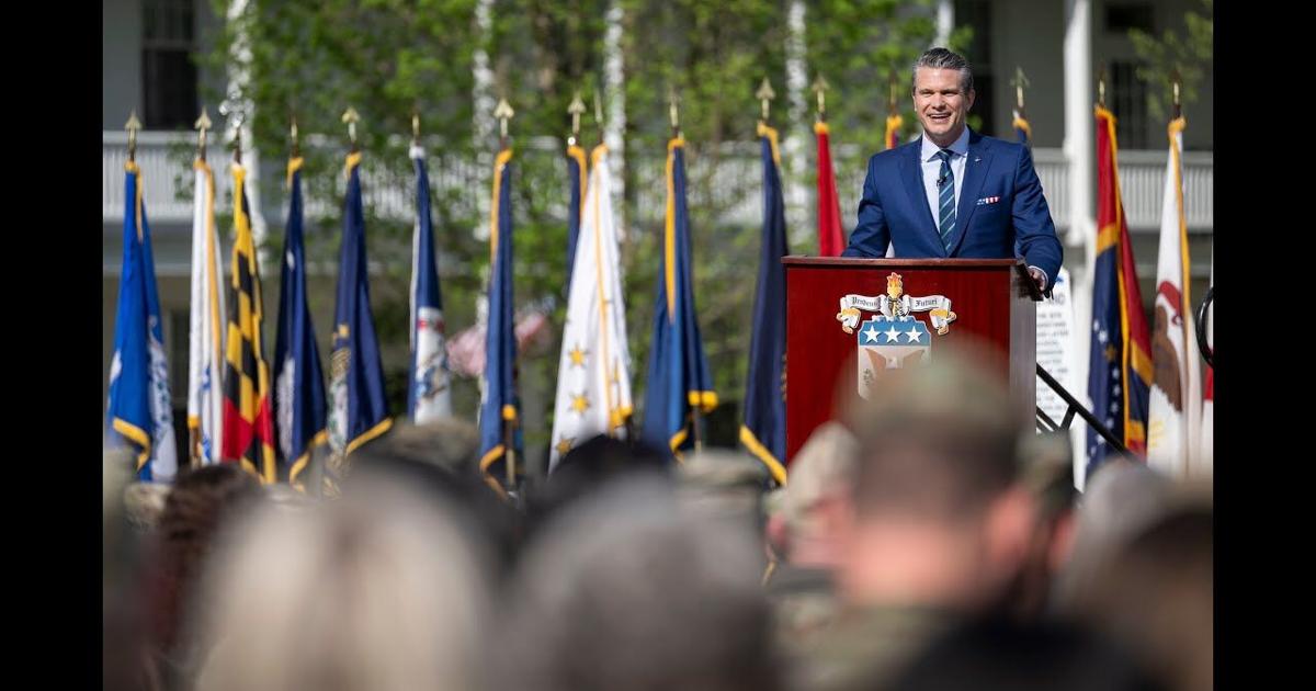 Secdef Home LIVE: SecDef Pete Hegseth delivers remarks at the Army War College ...