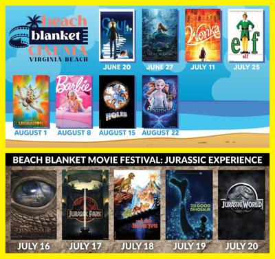 The Beach Blanket Cinema kicks off June 20 with weekly movies on the