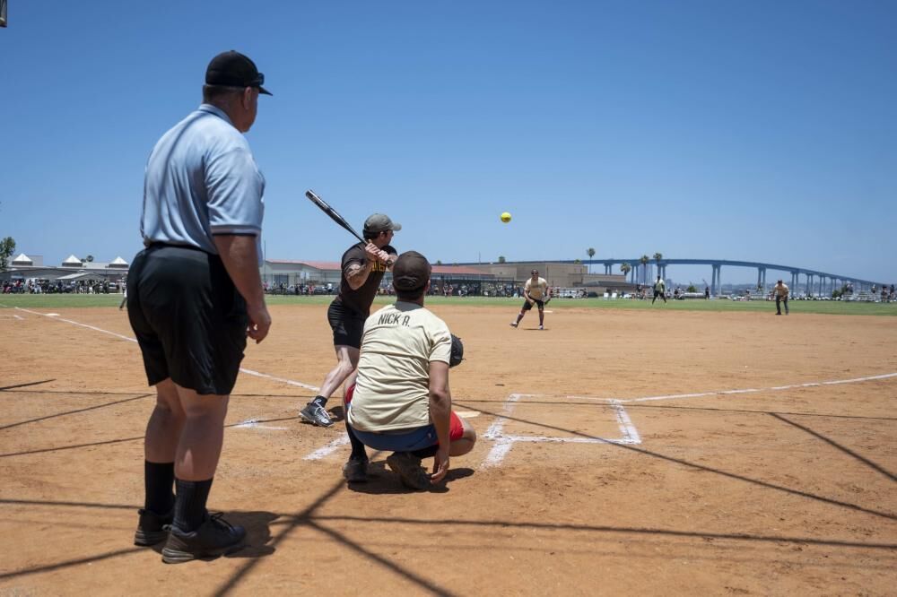 Padres face Navy in softball, 06/23/2017