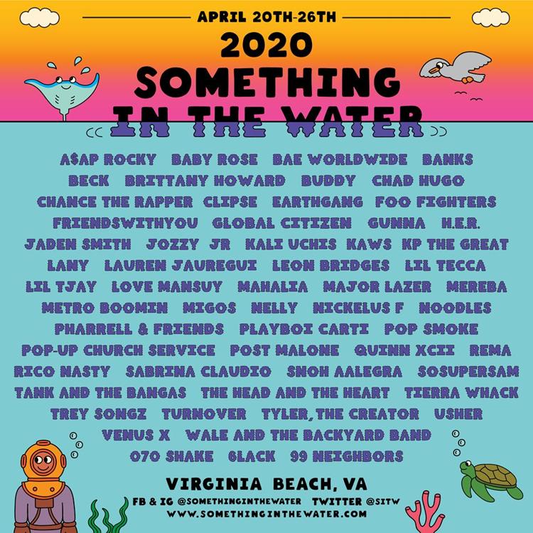 Something in the Water 2020 lineup Post Malone, Chance the Rapper and