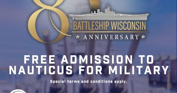 FREE military admission to Nauticus in April in honor of Battleship Wisconsin's 80th anniversary | Community - Vimarsana News
