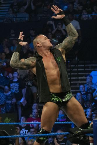Randy Orton, one half of current WWE Raw Tag Team Champions RKBro, at a 2019 World Wrestling Entertainment event.