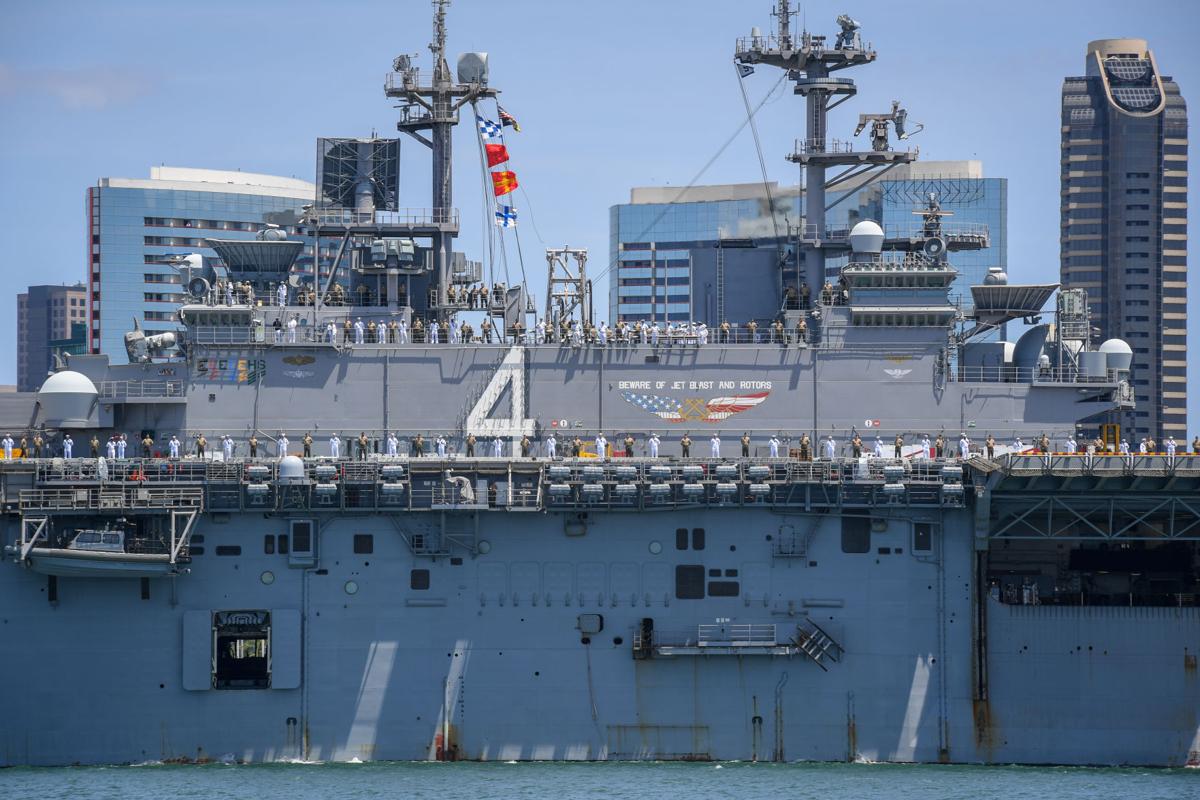 Sailors, Marines of Boxer Amphibious Ready Group deploy from San Diego