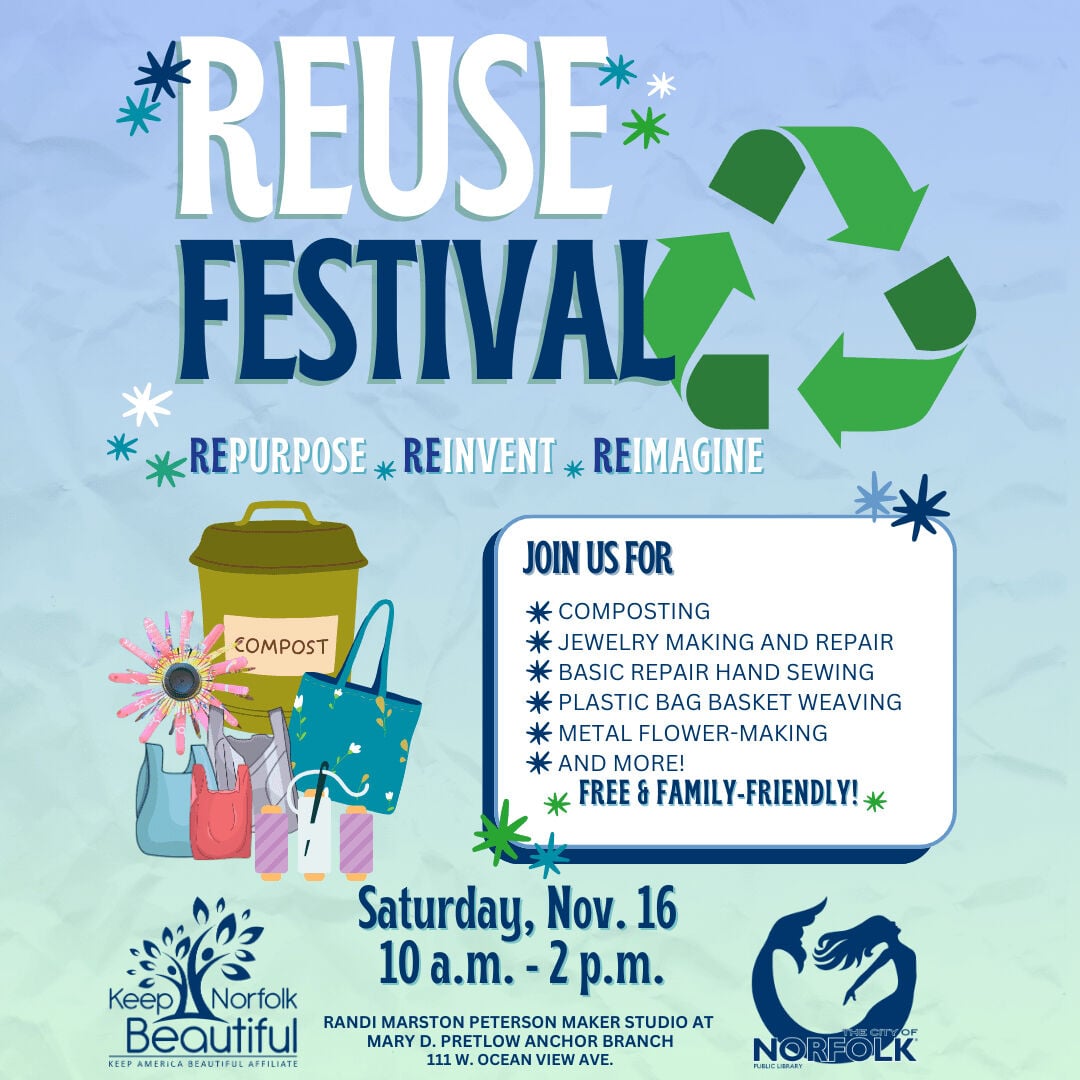 Don't miss the fun at the first ReUse Festival Saturday, Nov. 16 ...