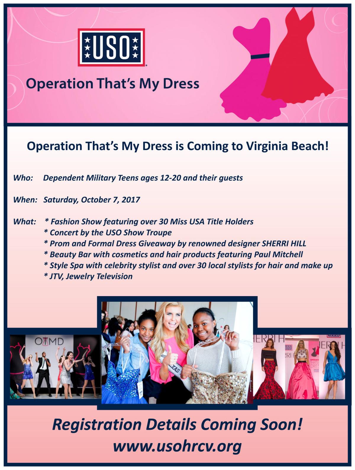 Operation That S My Dress Offers Formal Wear For Military Teens That S My Dress Campaign