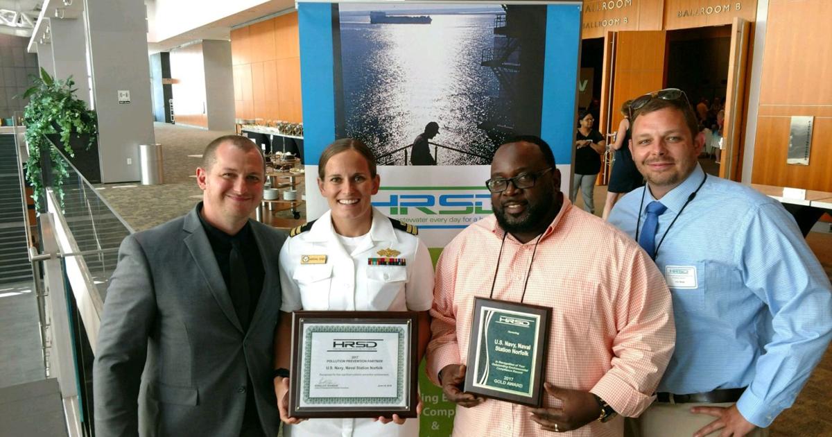 Hrsd Vip Naval Station Norfolk awarded Hampton Roads Sanitation District Gold ...