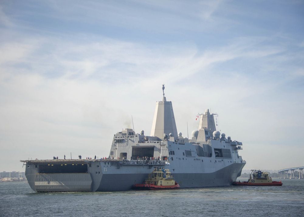 USS Anchorage departs for NASA's Orion mission | Quarterdeck ...