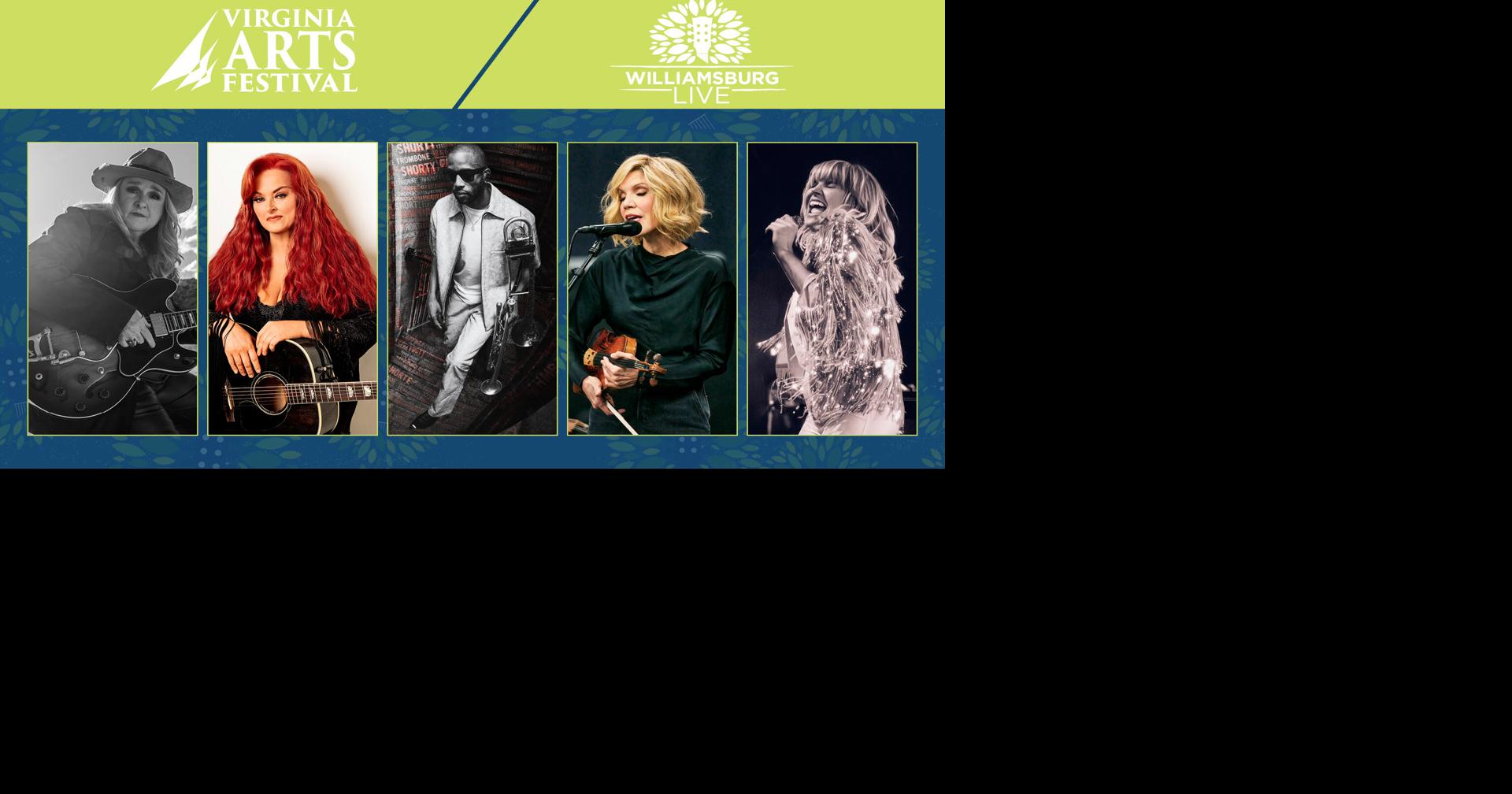 Virginia Arts Festival announces Williamsburg Live 2026 artist lineup for June 25-28