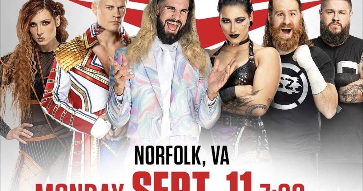 Monday Night Raw is coming to the Norfolk Scope Monday, September 11th ...