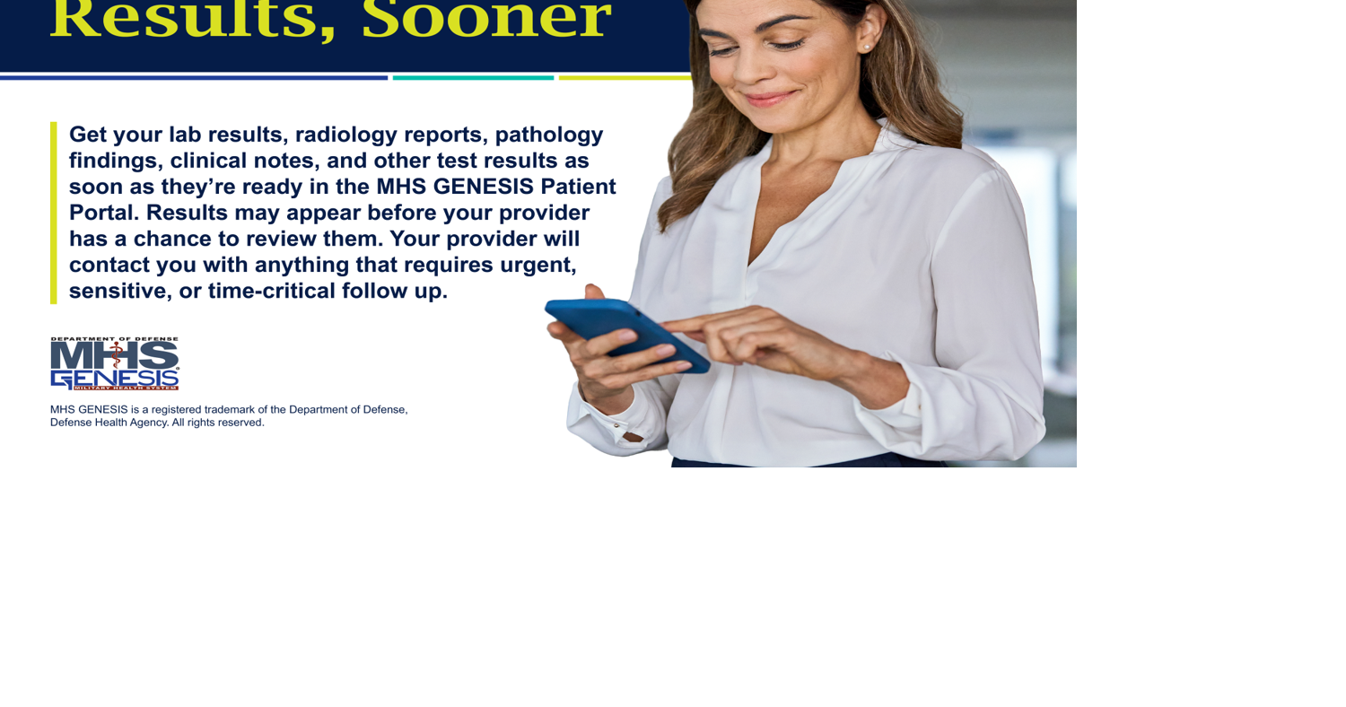 Get your health results faster in 2026: Lab and test results immediately available in your MHS GENESIS Patient Portal