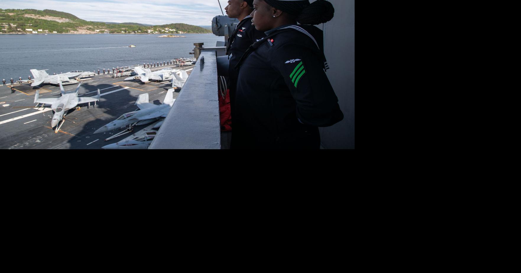 Første amerikanske hangarskip som besøker Norge på 65 år |  Beste historier