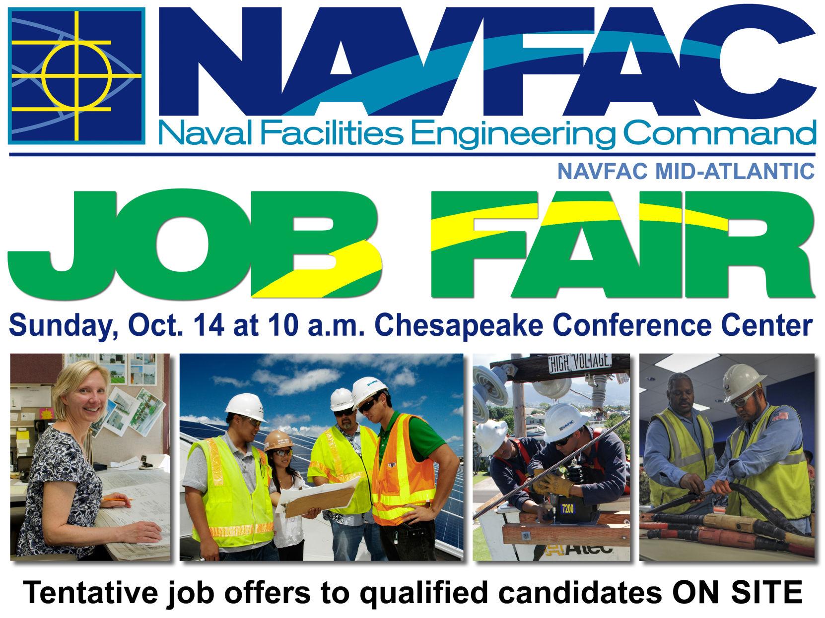 NAVFAC MidAtlantic seeking applicants at Chesapeake Job Fair News