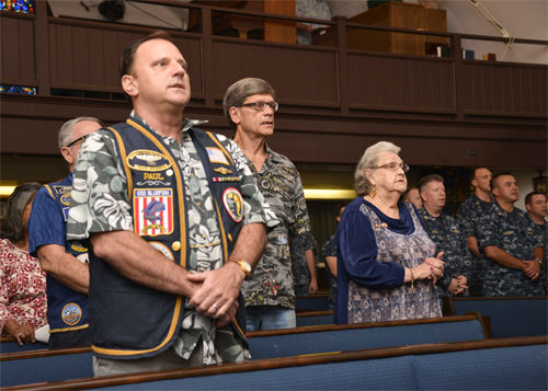 Bell tolling ceremony in honor of lost submariners, Quarterdeck