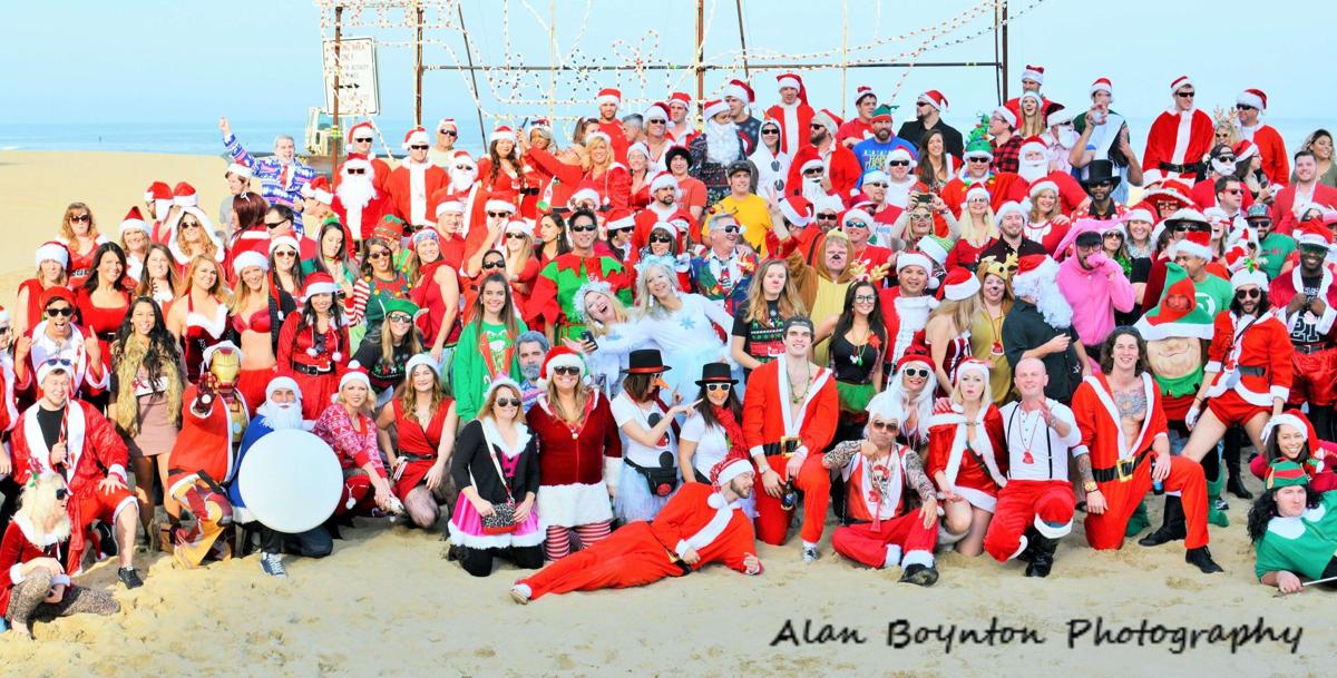 Dress up as Santa and grab a drink during the Oceanfront bar crawl