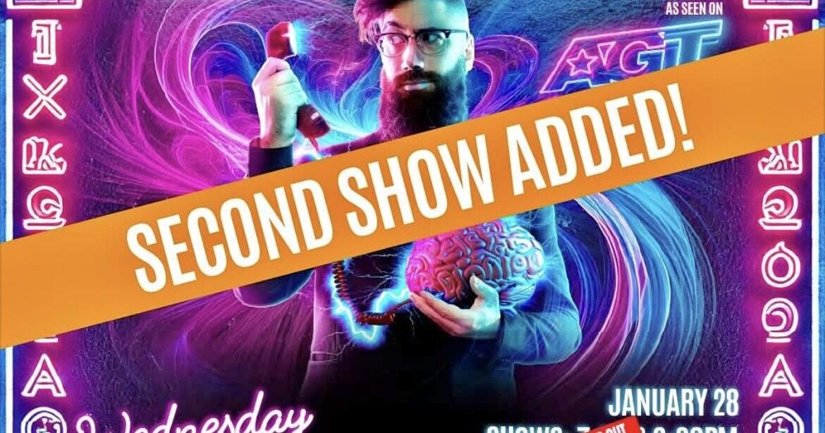 International psychic comedian sensation and AGT mega-star Peter Antoniou to perform at the new Virginia Beach Funny Bone January 28
