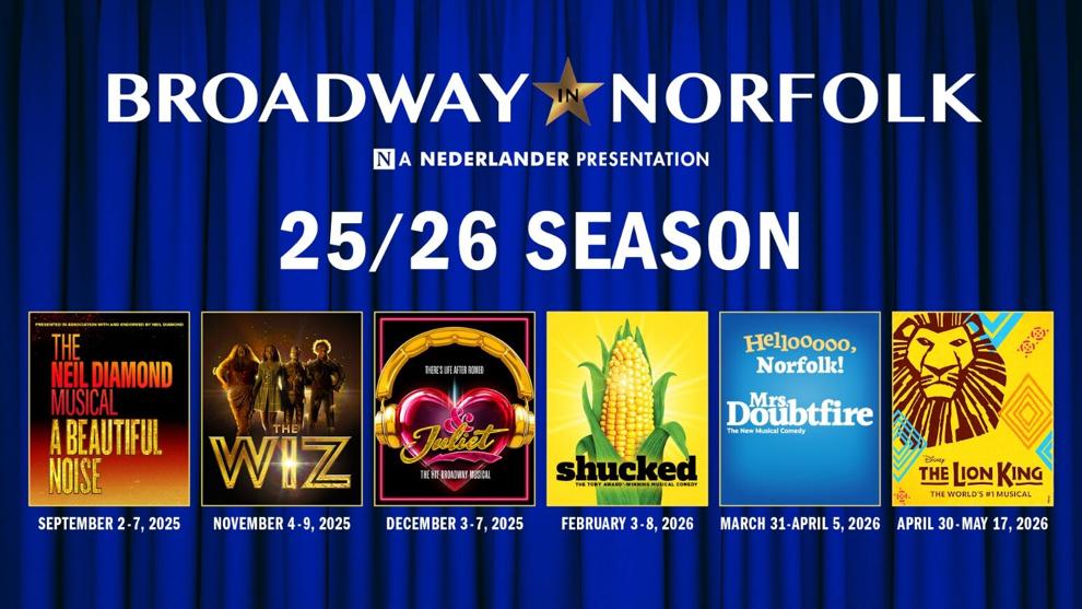 Broadway in Norfolk announces 2025-2026 season featuring A Beautiful ...