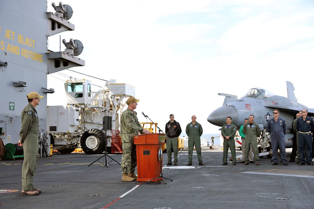 Carrier Strike Group 12 Holds Change Of Command | Quarterdeck ...