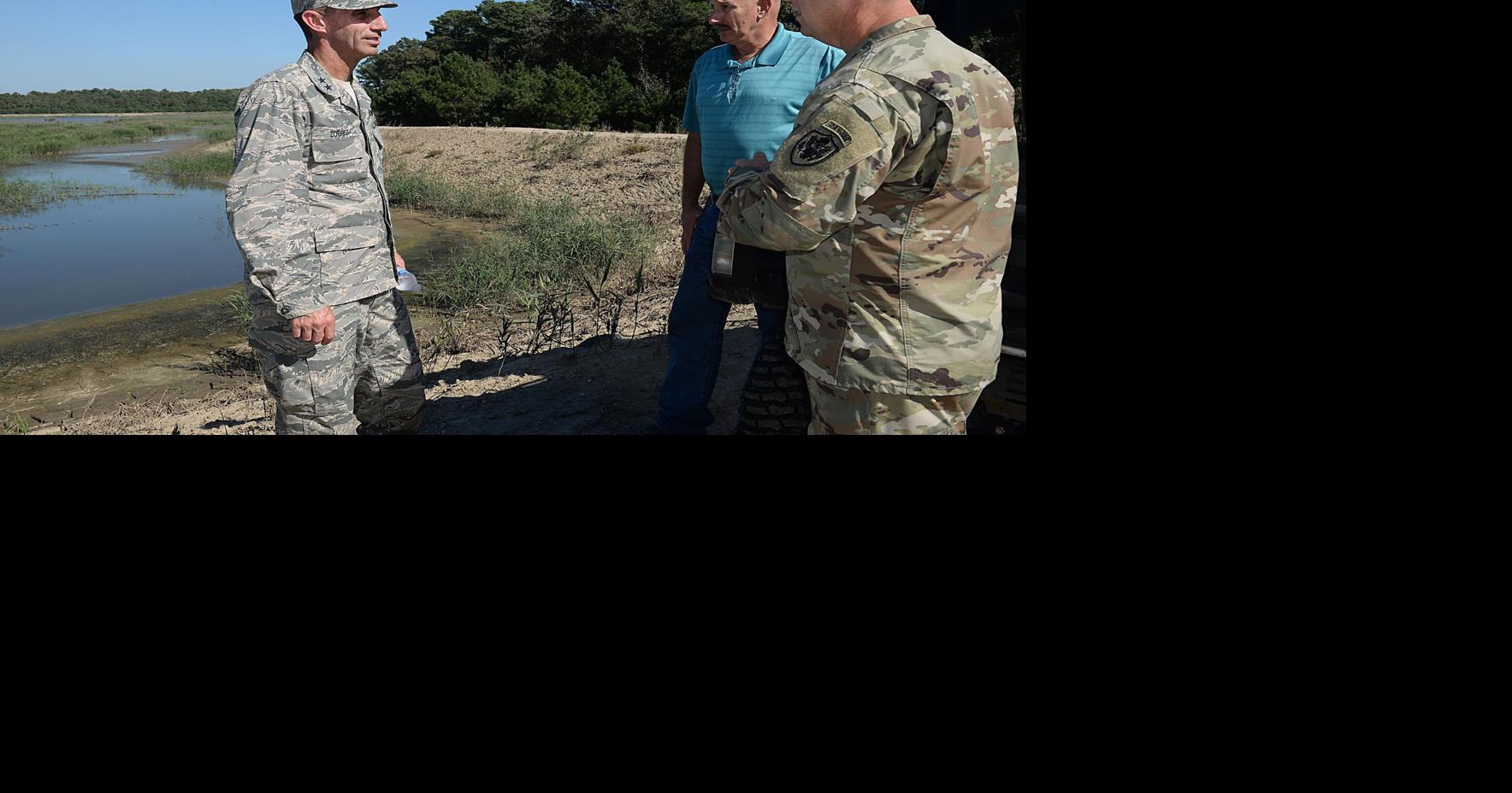 U.S. Air Force Maj. Gen. Scott Zobrist, 9th Air Force commander, views