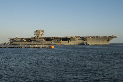 PHOTO RELEASE - USS ENTERPRISE'S (CVN 65) HOMECOMING CELEBRATED AT NEWPORT  NEWS SHIPBUILDING - HII