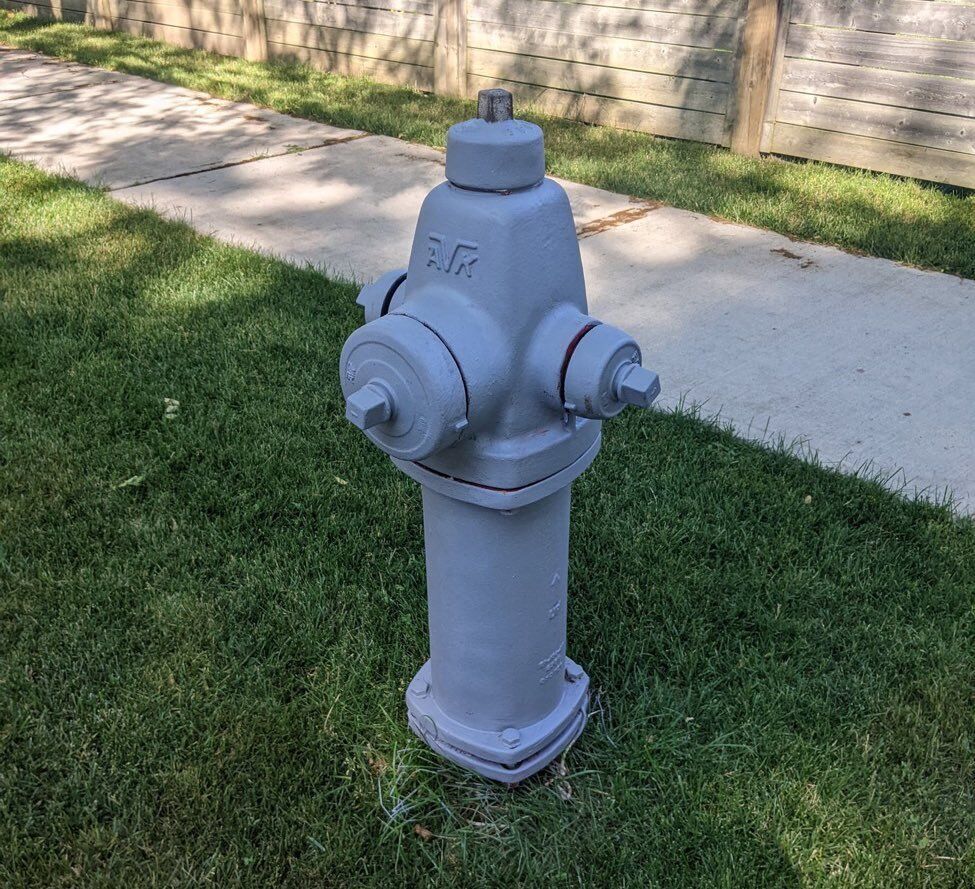 What’s going on here? Grey fire hydrants in Mississauga